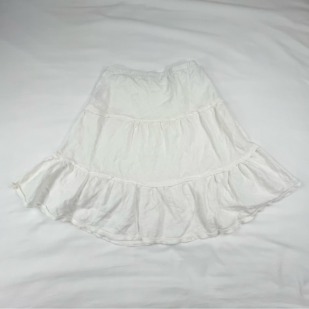 Skirts & Jeans | S White Linen Flowy Layered Long Skirt Vintage y2k - Picture 7 of 8